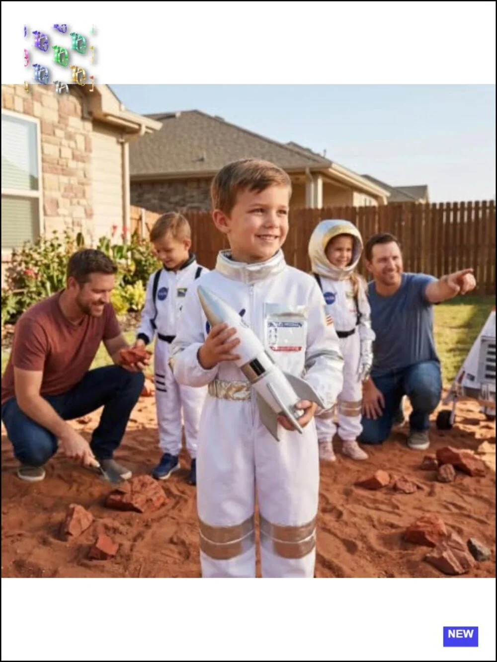Kids Astronaut Costume Space Jumpsuit Halloween Cosplay Zipper